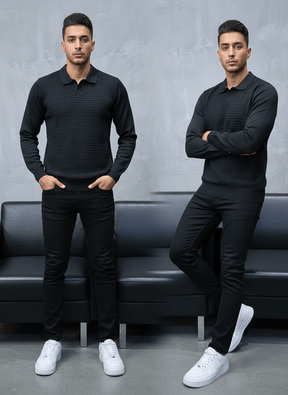 POLO TRIICOTE NOIR 4034 - ZG PREMIUM