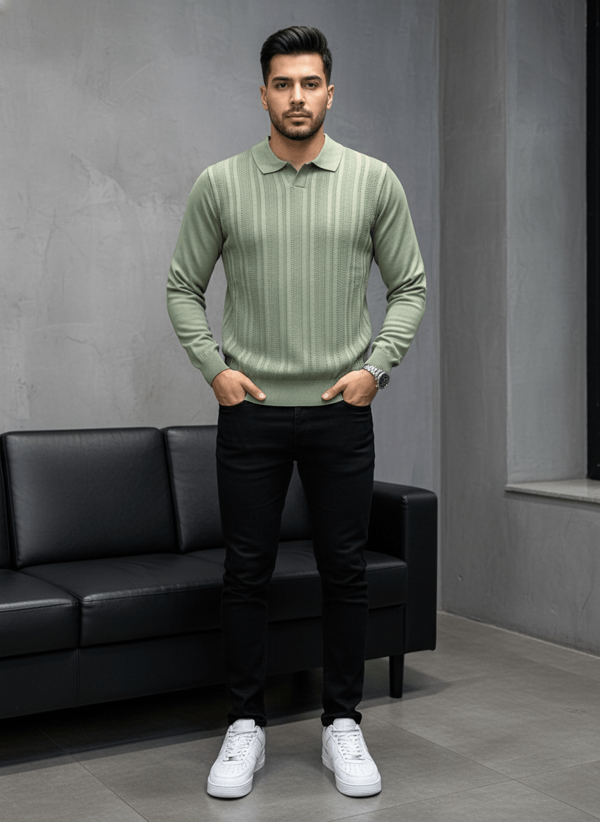 POLO TRIICOTE VERT 4018 - ZG PREMIUM