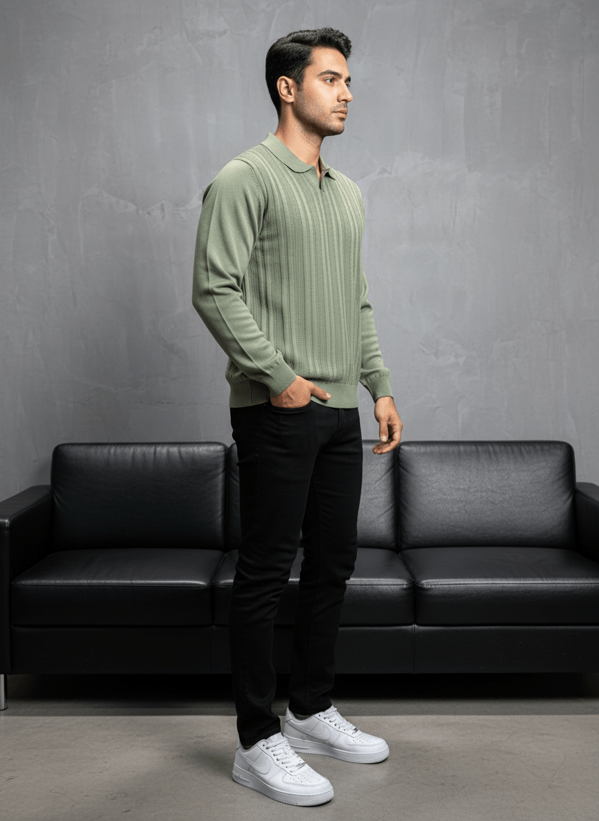 POLO TRIICOTE VERT 4018 - ZG PREMIUM