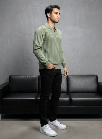 POLO TRIICOTE VERT 4018 - ZG PREMIUM