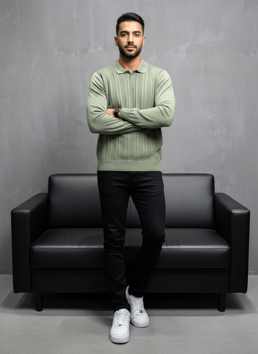POLO TRIICOTE VERT 4018 - ZG PREMIUM