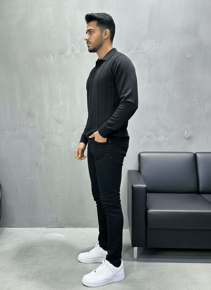 POLO TRIICOTE NOIRE 4018 - ZG PREMIUM