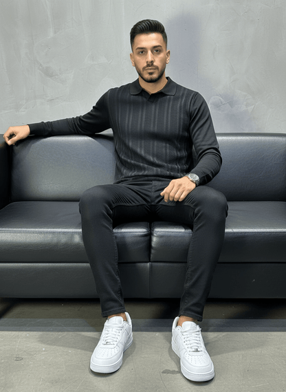 POLO TRIICOTE NOIRE 4018 - ZG PREMIUM
