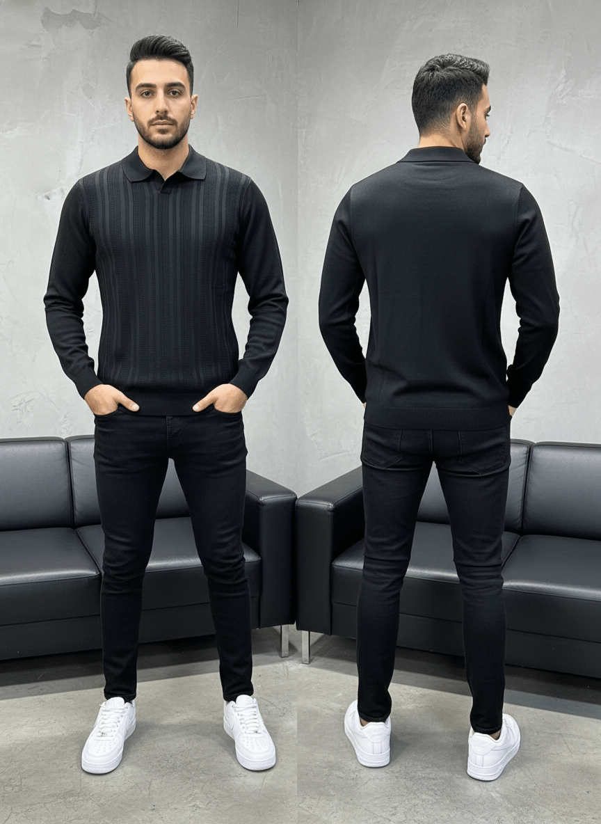 POLO TRIICOTE NOIRE 4018 - ZG PREMIUM
