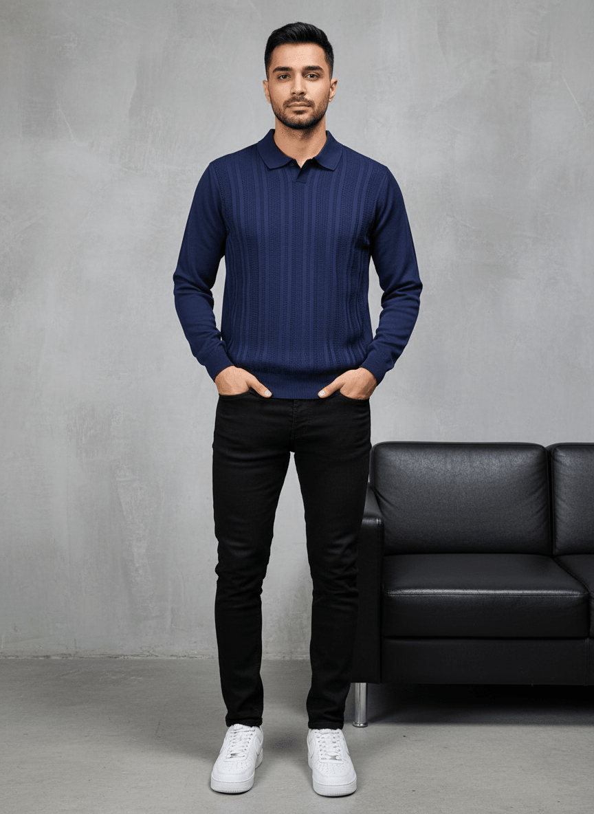 POLO TRIICOTE BLUE 4018 - ZG PREMIUM