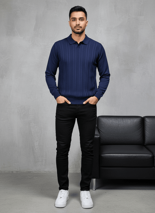 POLO TRIICOTE BLUE 4018 - ZG PREMIUM