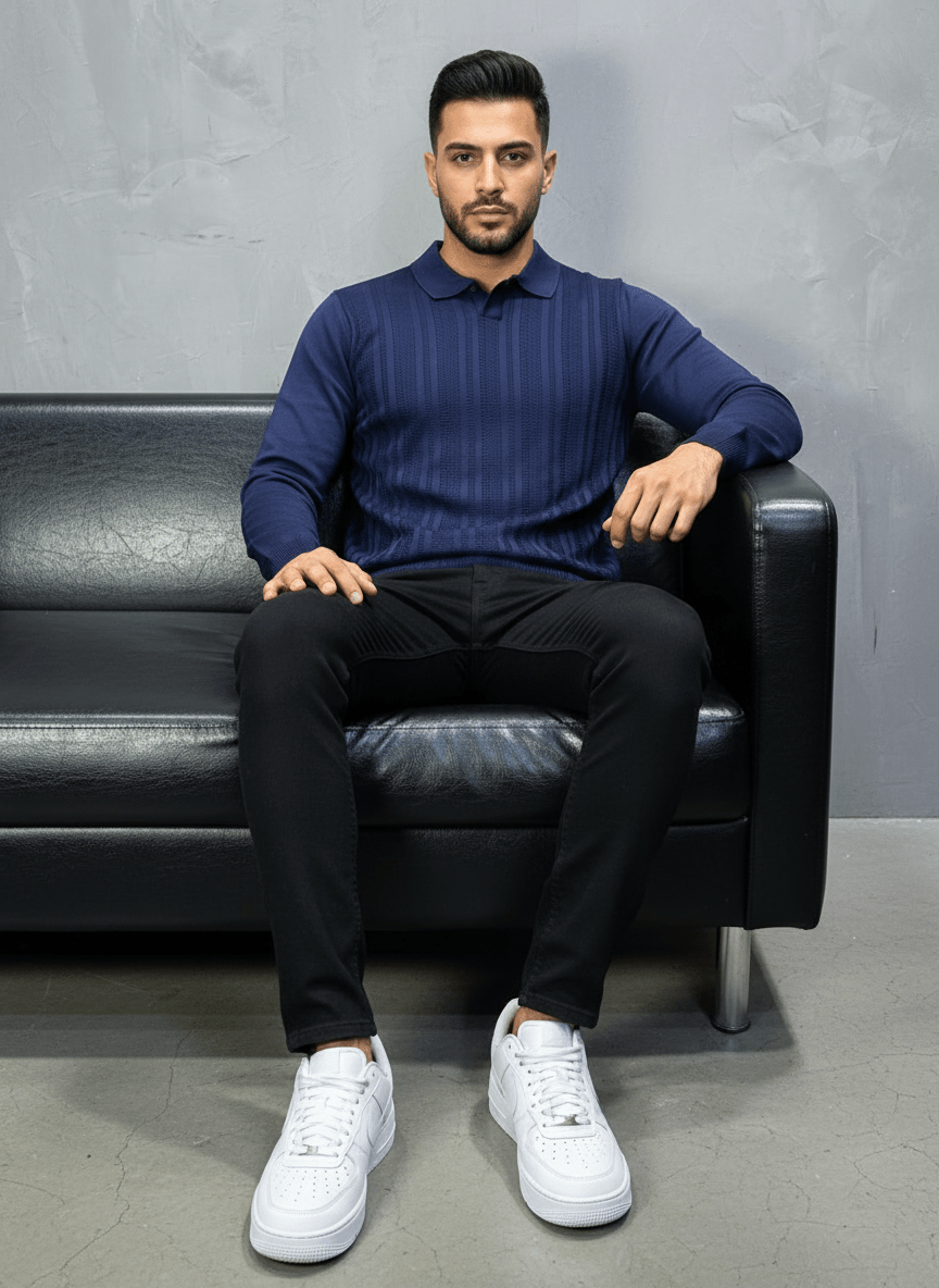 POLO TRIICOTE BLUE 4018 - ZG PREMIUM