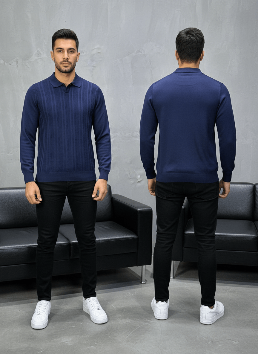POLO TRIICOTE BLUE 4018 - ZG PREMIUM