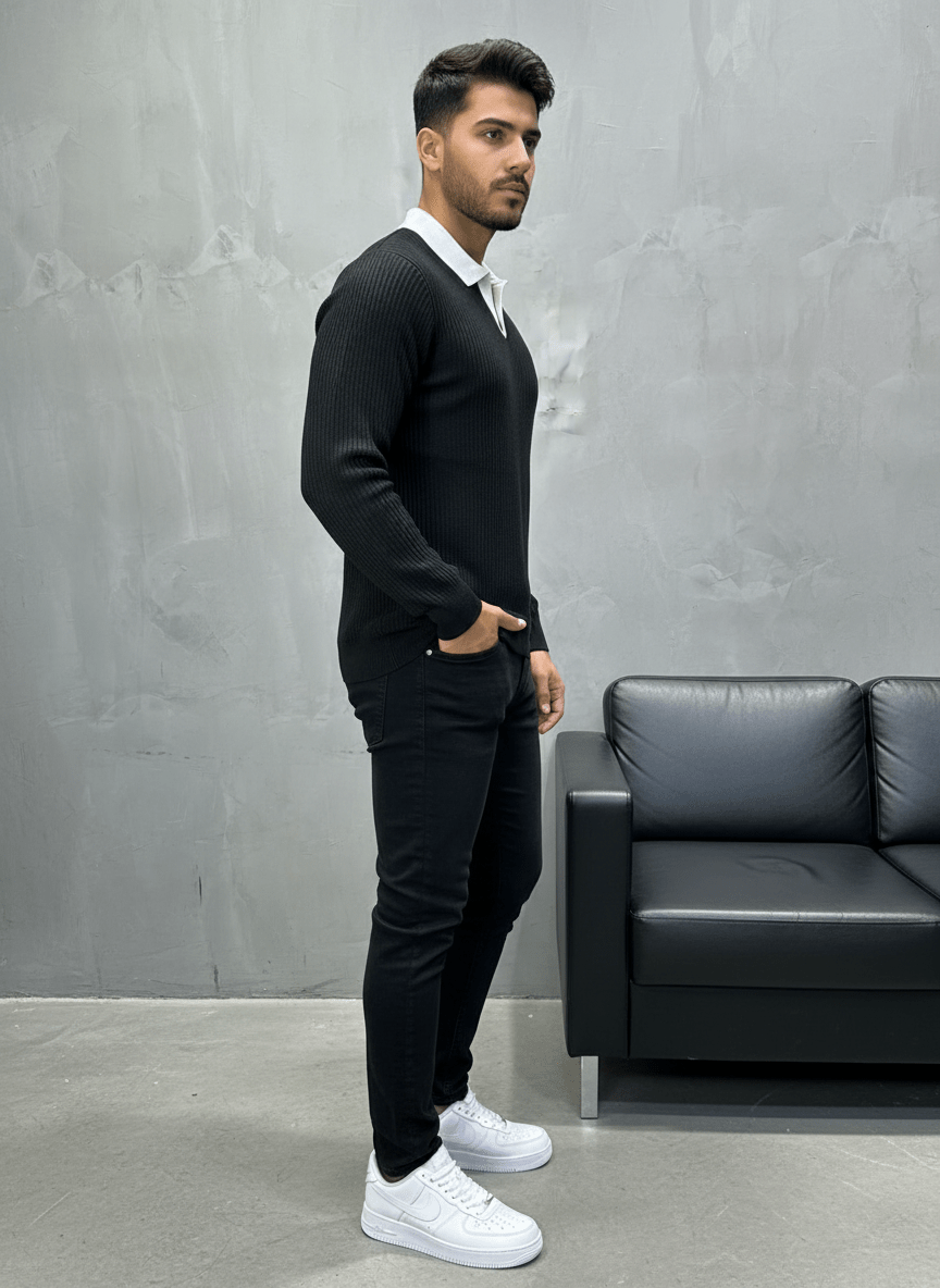 POLO TRIICOTE NOIRE 4026 - ZG PREMIUM