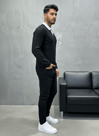 POLO TRIICOTE NOIRE 4026 - ZG PREMIUM
