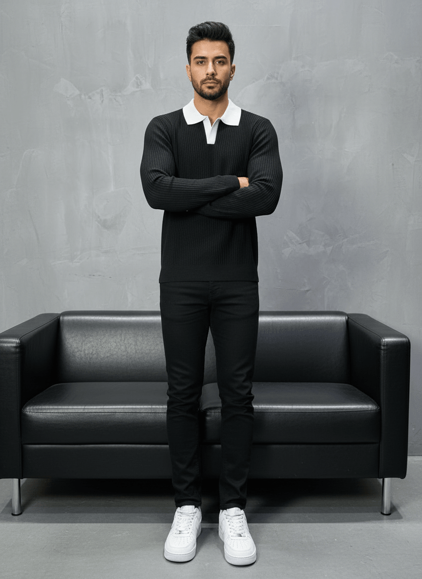 POLO TRIICOTE NOIRE 4026 - ZG PREMIUM