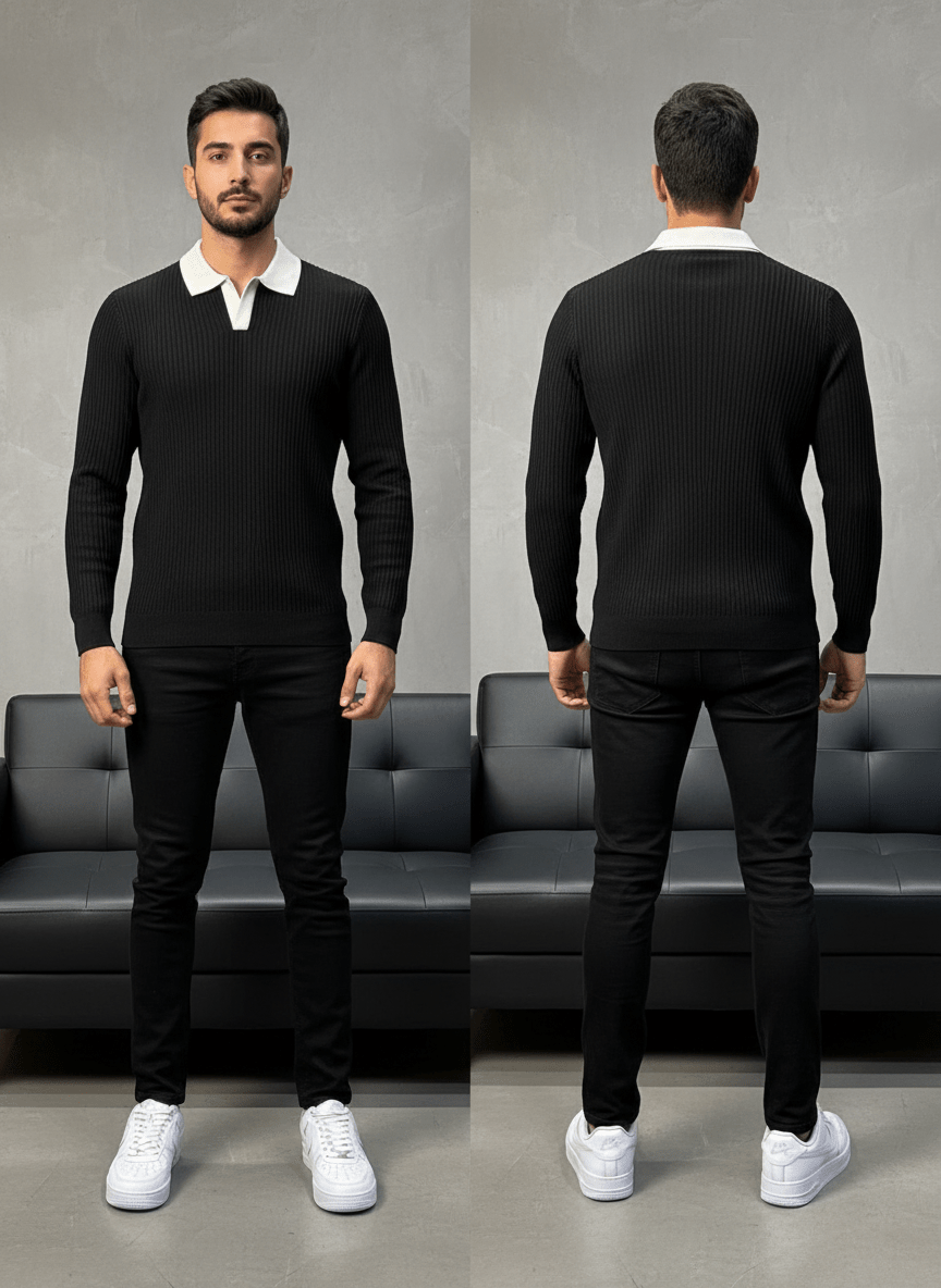 POLO TRIICOTE NOIRE 4026 - ZG PREMIUM