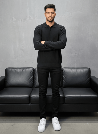 POLO TRIICOTE NOIRE 4011 - ZG PREMIUM