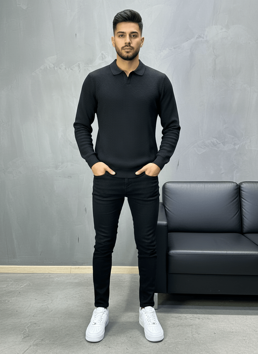 POLO TRIICOTE NOIRE 4011 - ZG PREMIUM