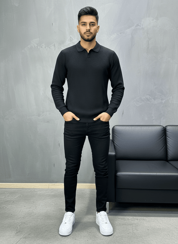 POLO TRIICOTE NOIRE 4011