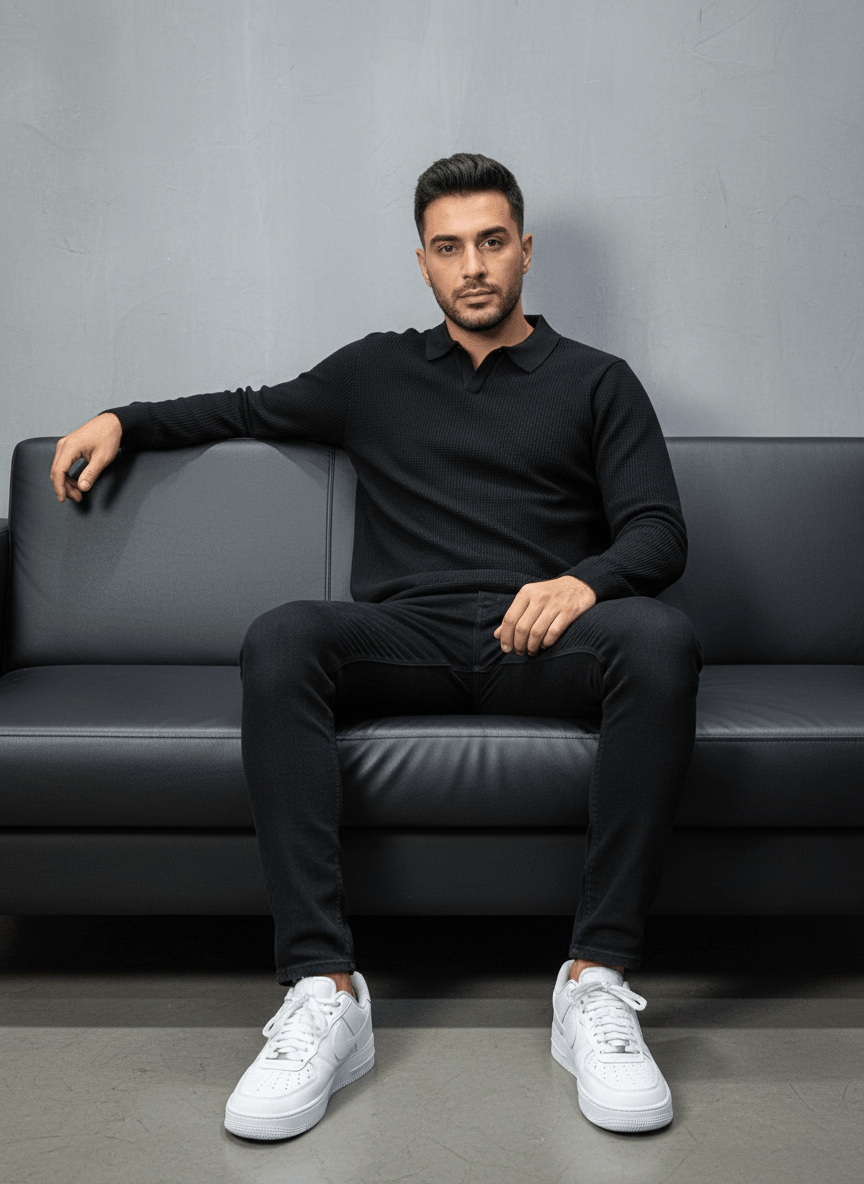 POLO TRIICOTE NOIRE 4011 - ZG PREMIUM
