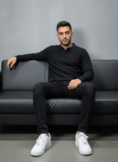 POLO TRIICOTE NOIRE 4011 - ZG PREMIUM