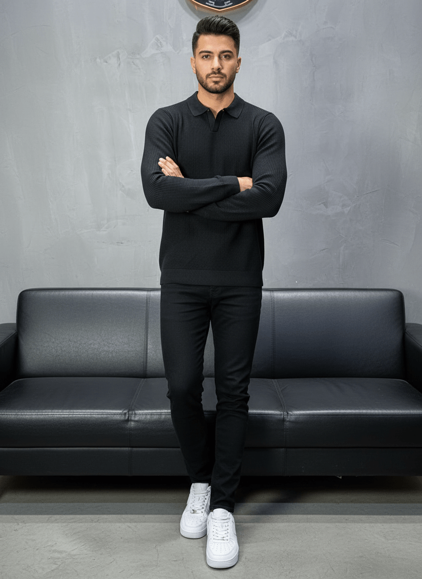 POLO TRIICOTE NOIRE 4011 - ZG PREMIUM