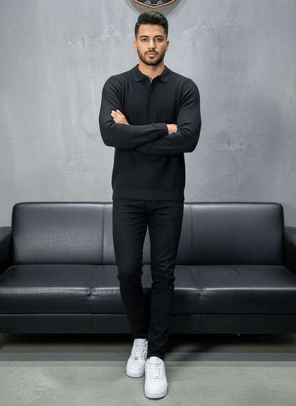 POLO TRIICOTE NOIRE 4011 - ZG PREMIUM