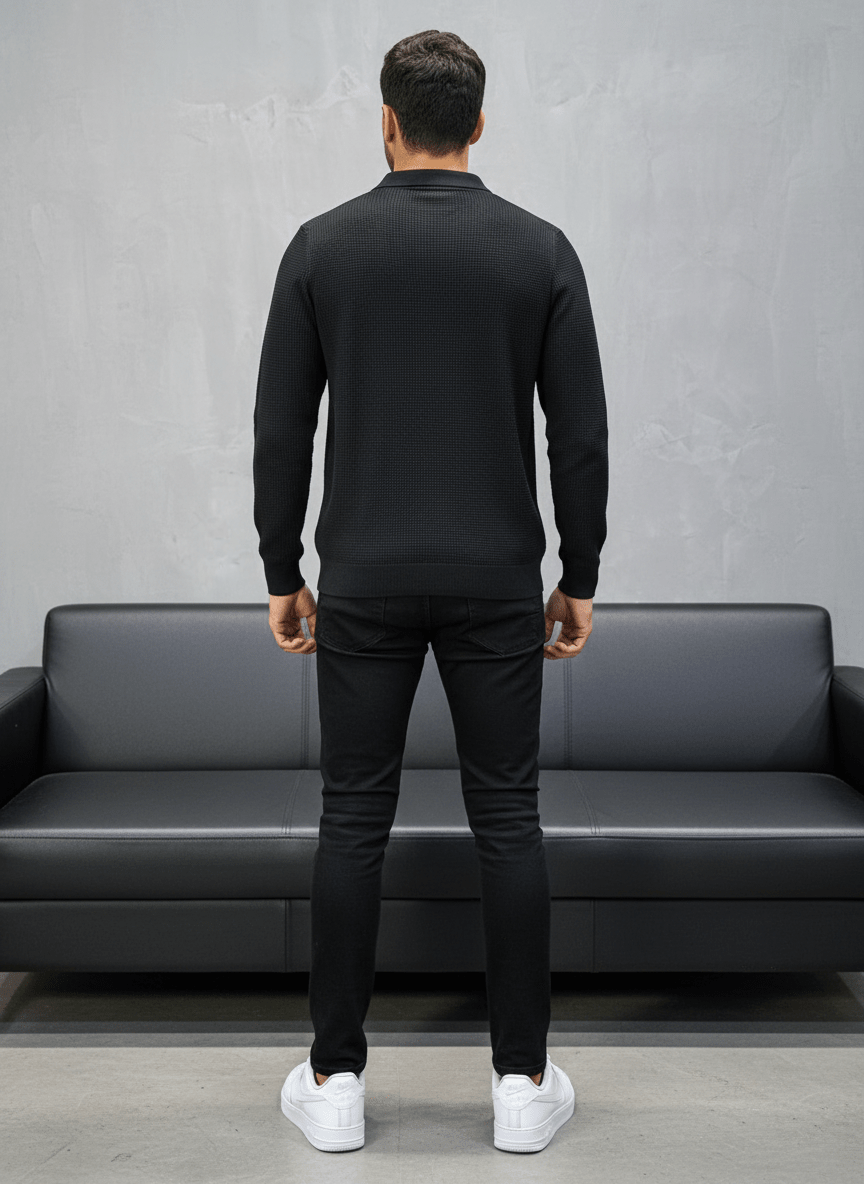 POLO TRIICOTE NOIRE 4011 - ZG PREMIUM