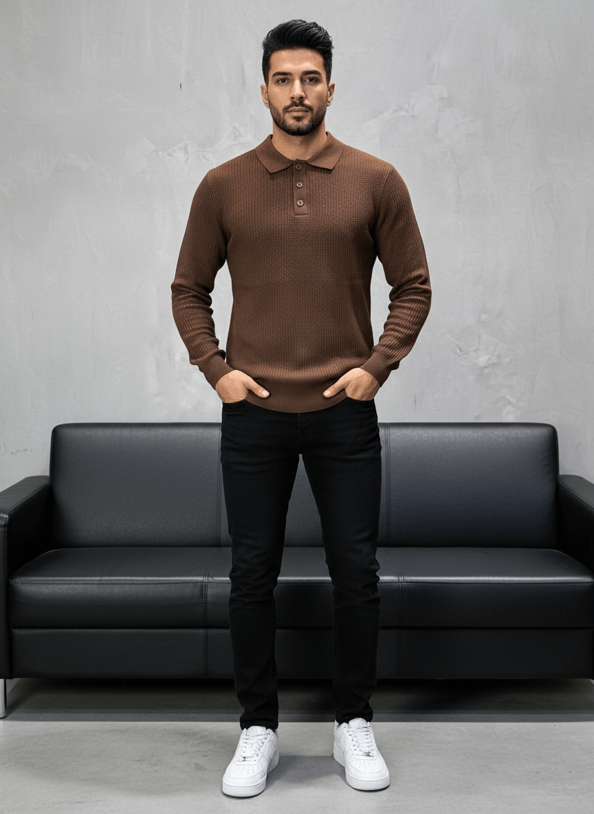 POLO TRICOTE MARON 5506 - ZG PREMIUM