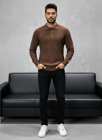 POLO TRICOTE MARON 5506 - ZG PREMIUM