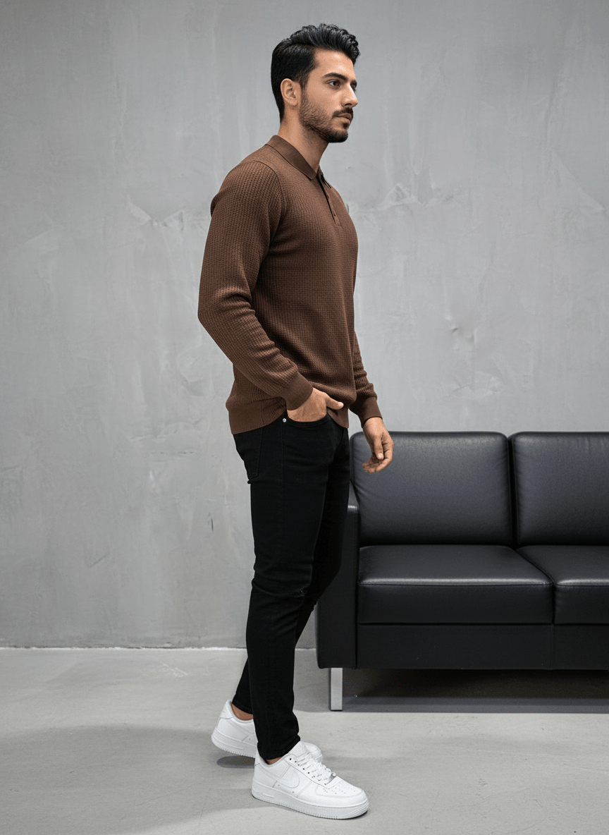 POLO TRICOTE MARON 5506 - ZG PREMIUM