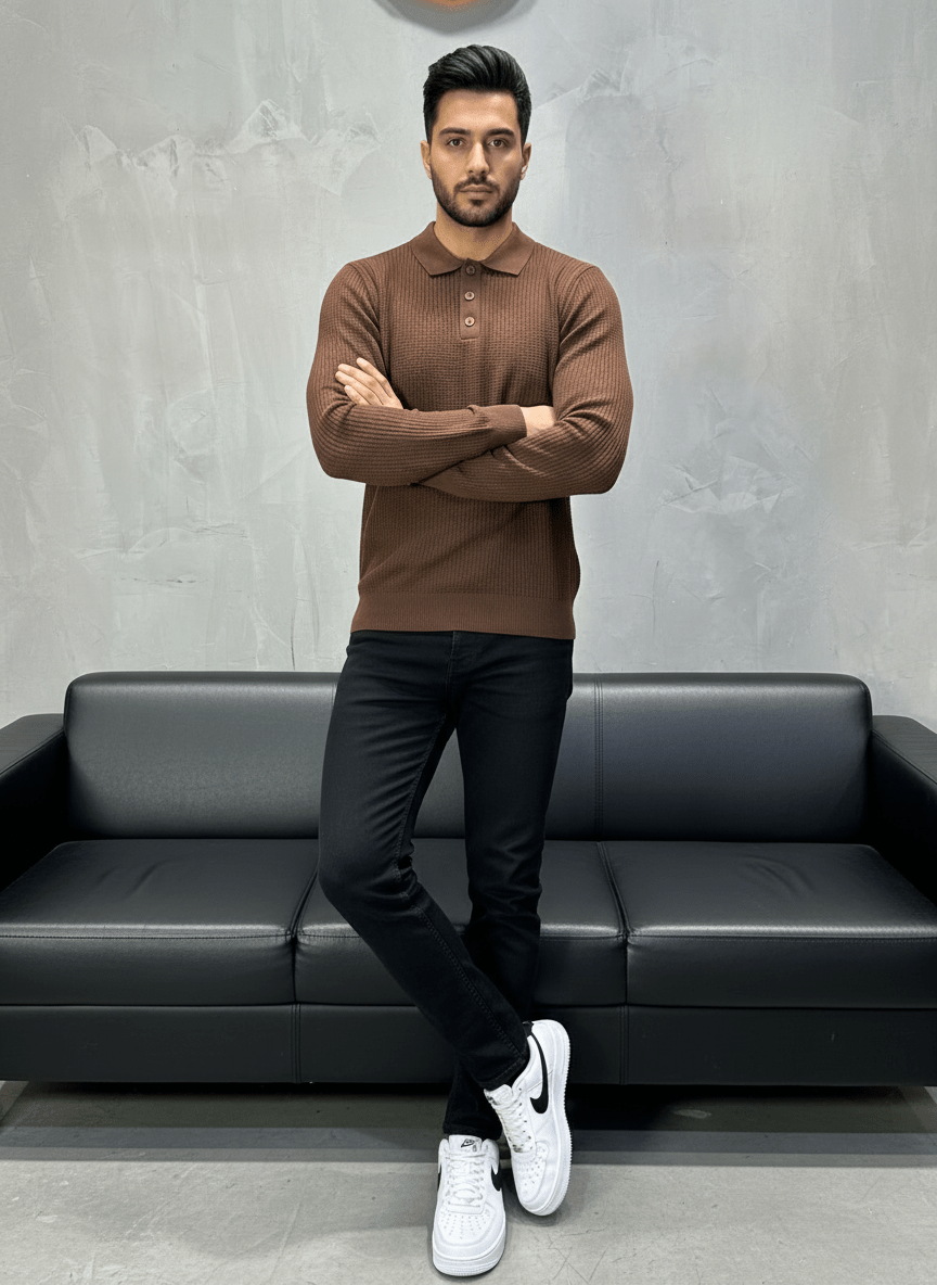 POLO TRICOTE MARON 5506 - ZG PREMIUM