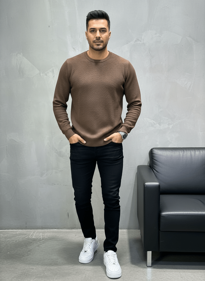 SWEAT TRICOTE MARON 4030 - ZG PREMIUM