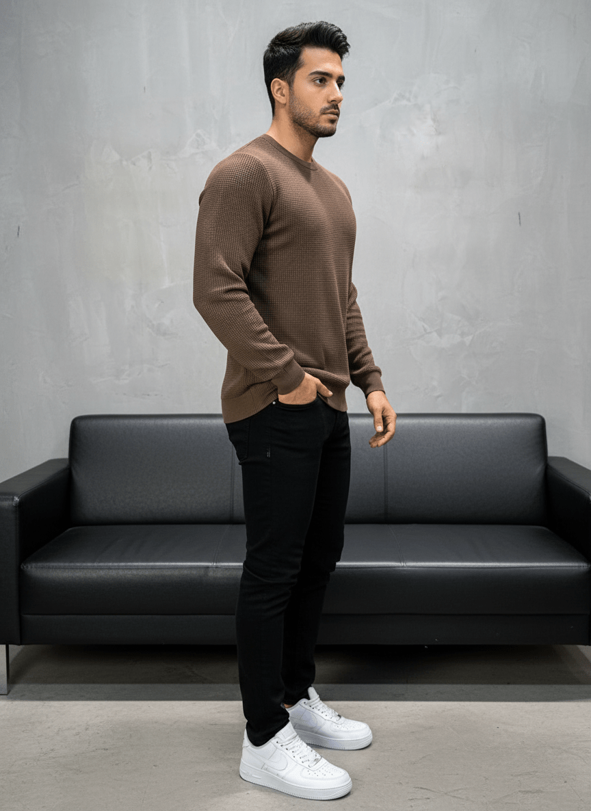 SWEAT TRICOTE MARON 4030 - ZG PREMIUM