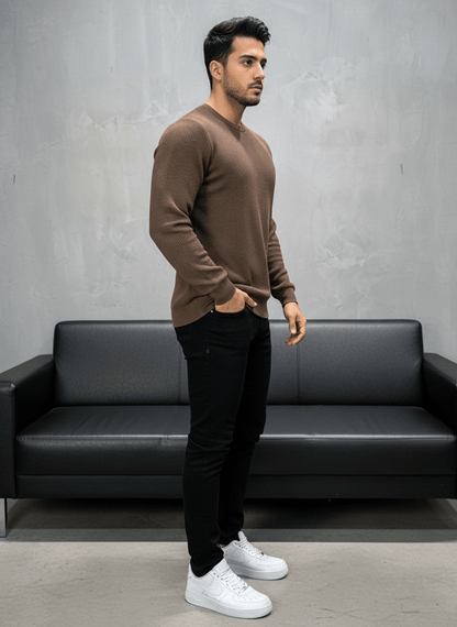 SWEAT TRICOTE MARON 4030 - ZG PREMIUM