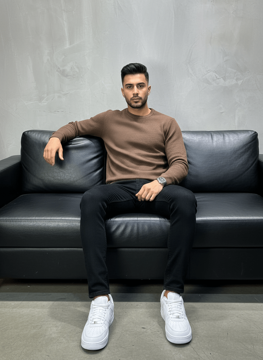 SWEAT TRICOTE MARON 4030 - ZG PREMIUM
