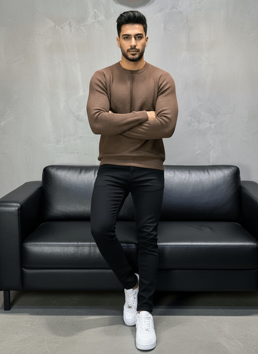 SWEAT TRICOTE MARON 4030 - ZG PREMIUM