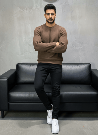 SWEAT TRICOTE MARON 4030 - ZG PREMIUM
