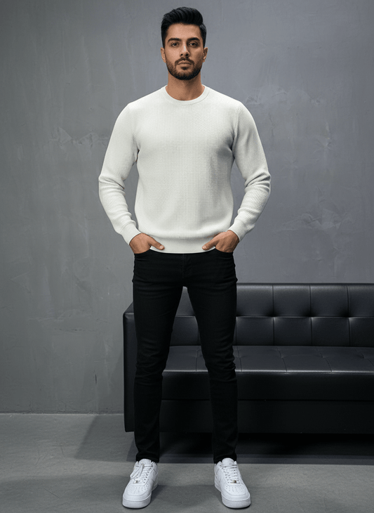 SWEAT TRICOTE BEIGE 4030 - ZG PREMIUM