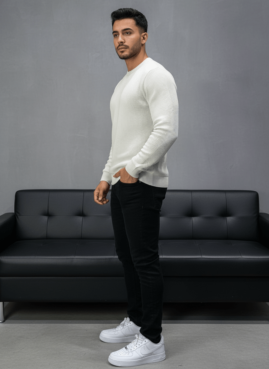 SWEAT TRICOTE BEIGE 4030 - ZG PREMIUM