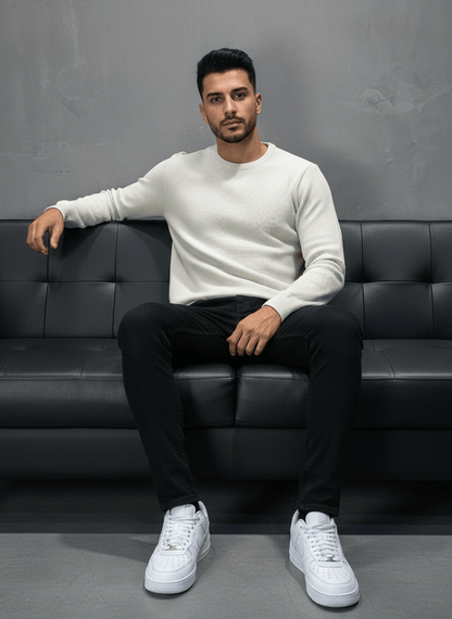 SWEAT TRICOTE BEIGE 4030 - ZG PREMIUM