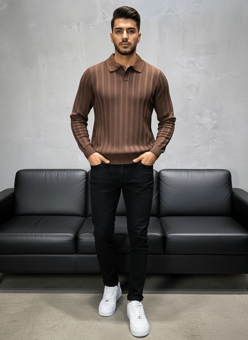 POLO TRICOTE MARON 5124 - ZG PREMIUM
