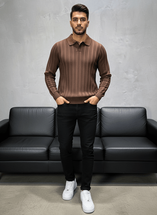 POLO TRICOTE MARON 5124 - ZG PREMIUM