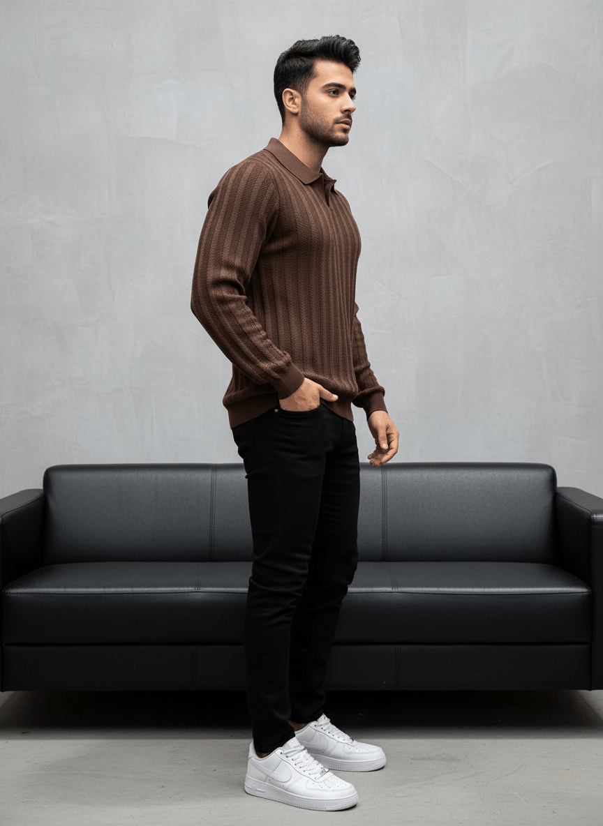 POLO TRICOTE MARON 5124 - ZG PREMIUM