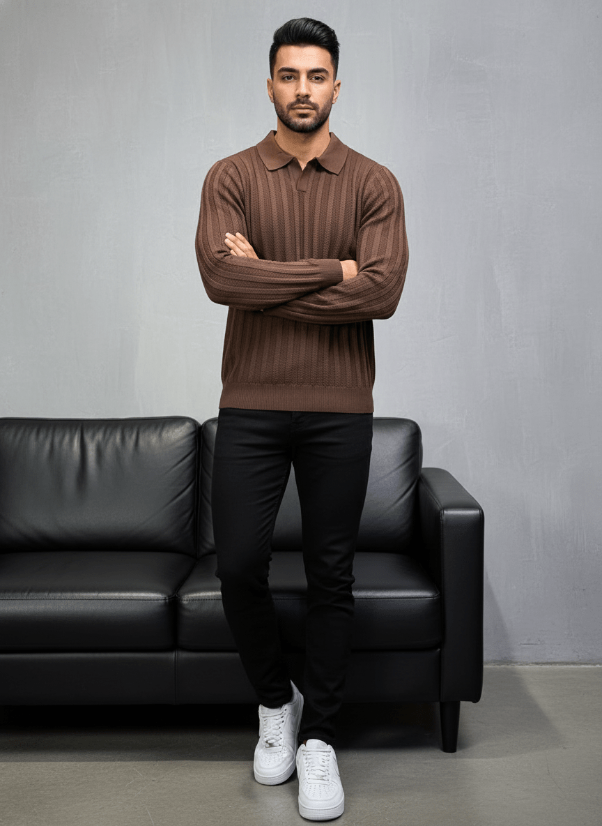 POLO TRICOTE MARON 5124 - ZG PREMIUM