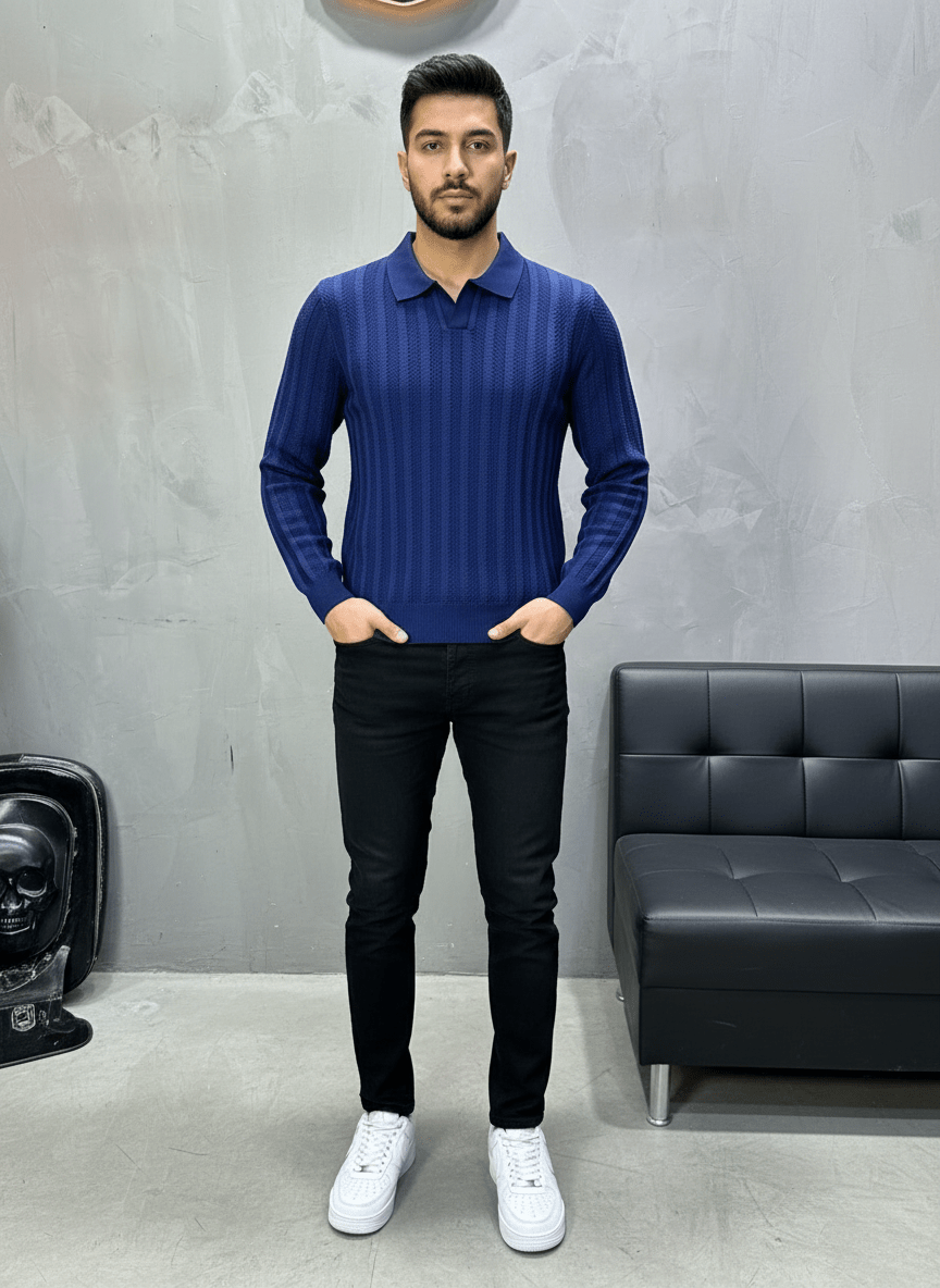 POLO TRICOTE BLUE 5124 - ZG PREMIUM