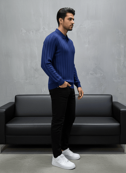 POLO TRICOTE BLUE 5124 - ZG PREMIUM