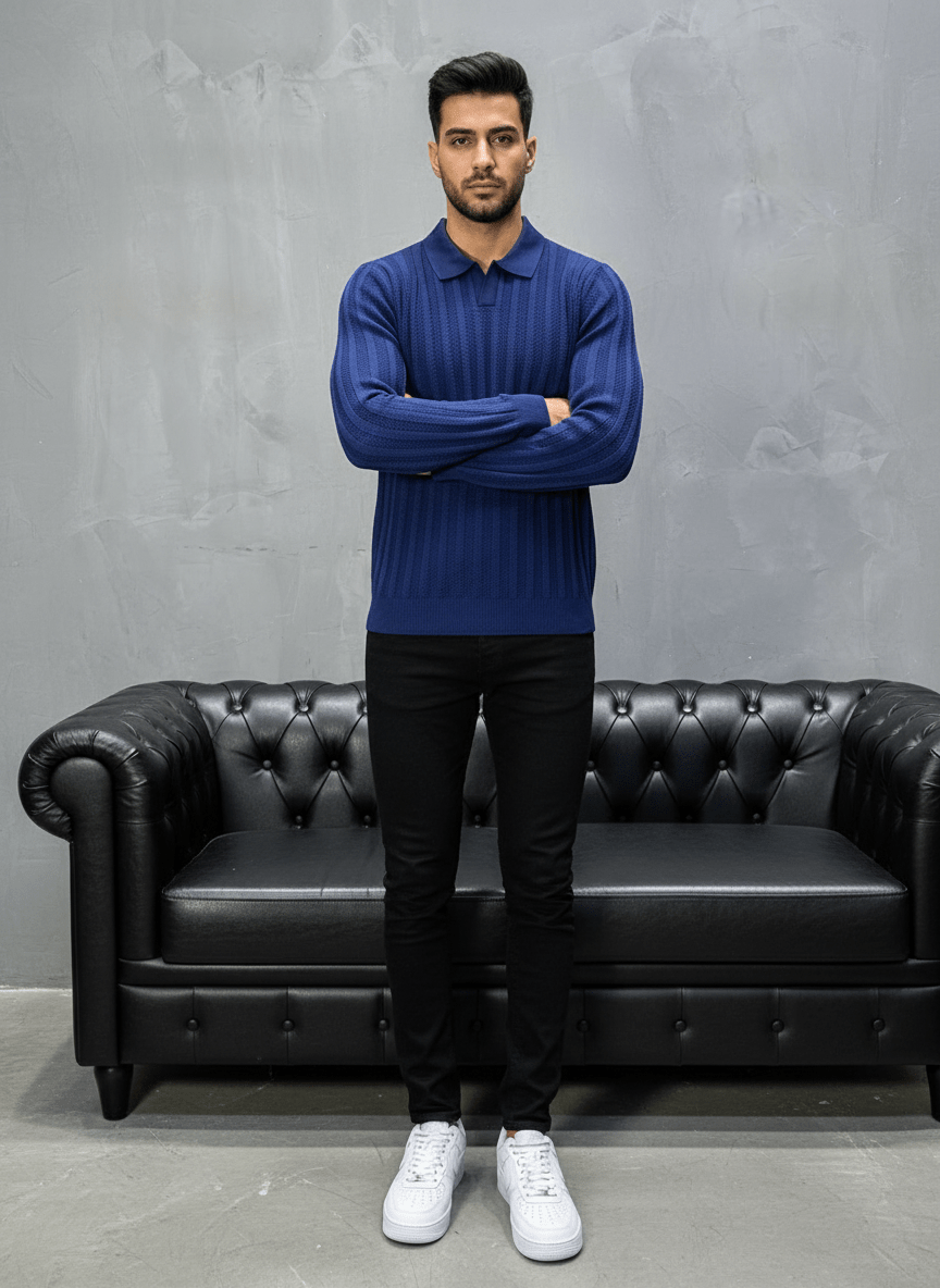 POLO TRICOTE BLUE 5124 - ZG PREMIUM