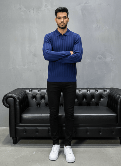 POLO TRICOTE BLUE 5124 - ZG PREMIUM