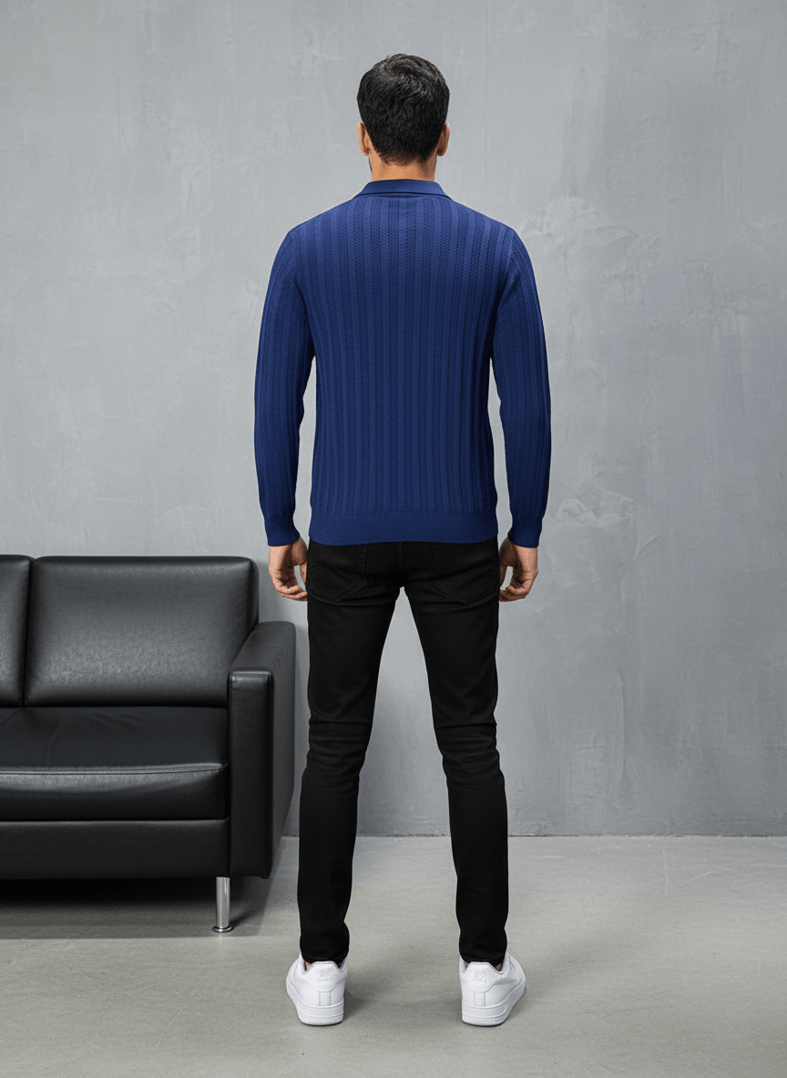 POLO TRICOTE BLUE 5124 - ZG PREMIUM