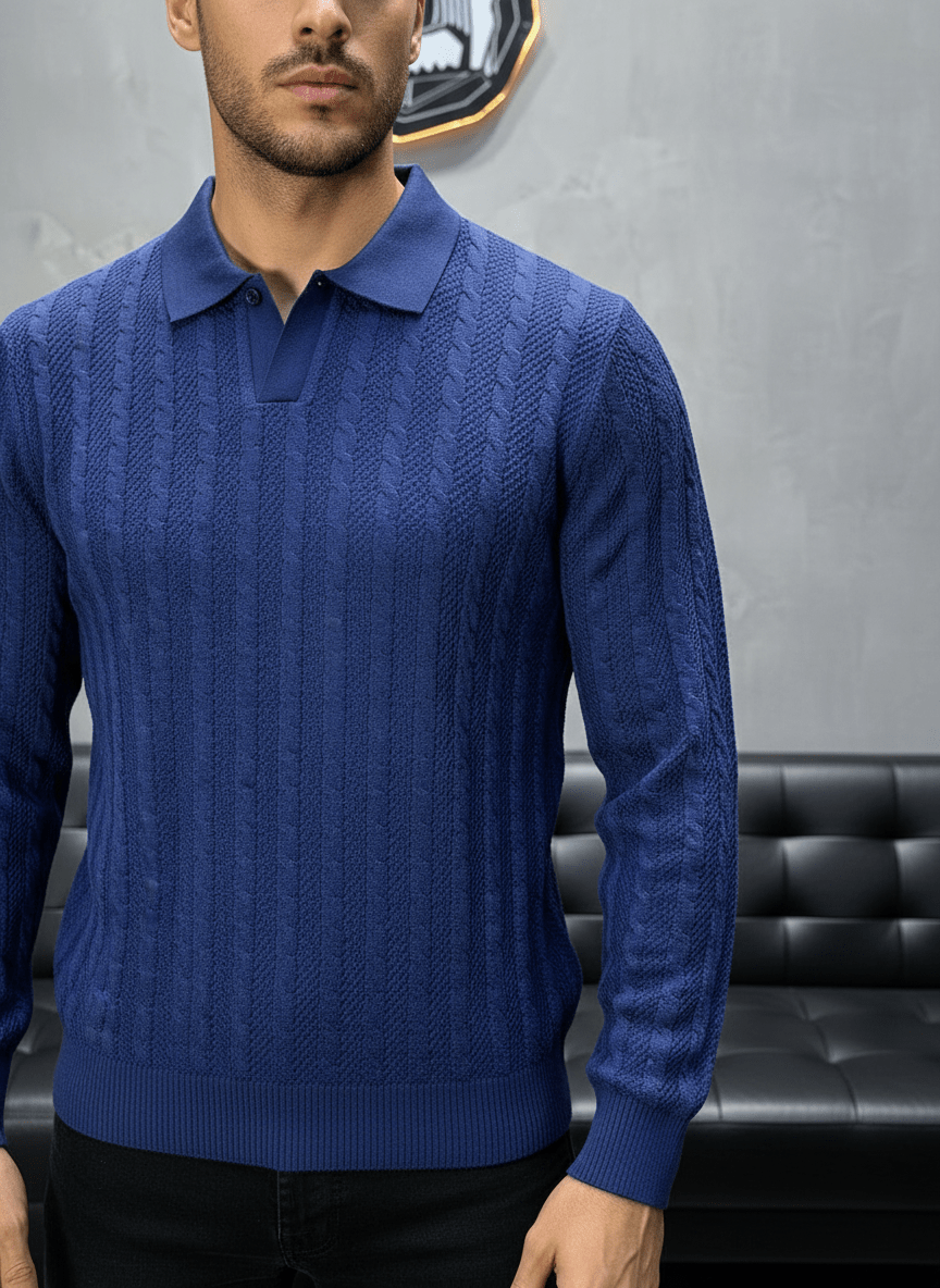 POLO TRICOTE BLUE 5124 - ZG PREMIUM