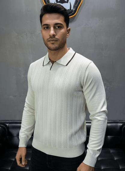 POLO TRICOTE BEIGE 4028 - ZG PREMIUM