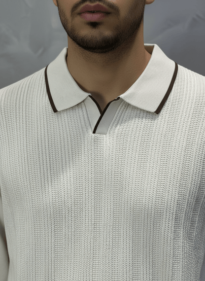 POLO TRICOTE BEIGE 4028 - ZG PREMIUM