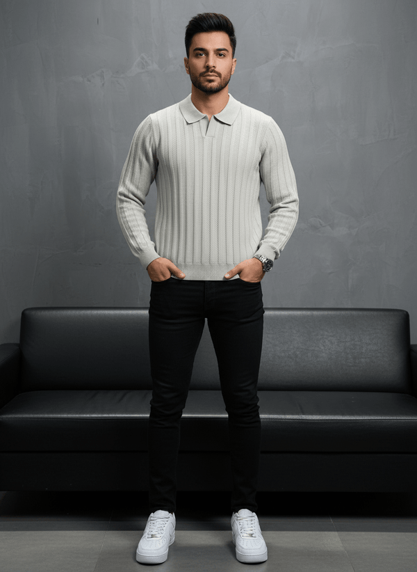 POLO TRICOTE BEIGE 5124